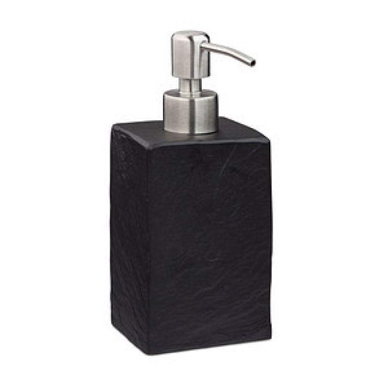 relaxdays Seifenspender 10031054_46 schwarz Polyresin 200,0 ml, 1 St. – Bild 1 von 7