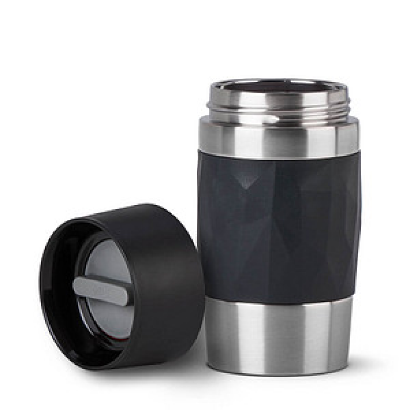 emsa Isolierbecher Travel Mug Compact schwarz 300,0 ml, 1 St. – Bild 1 von 5