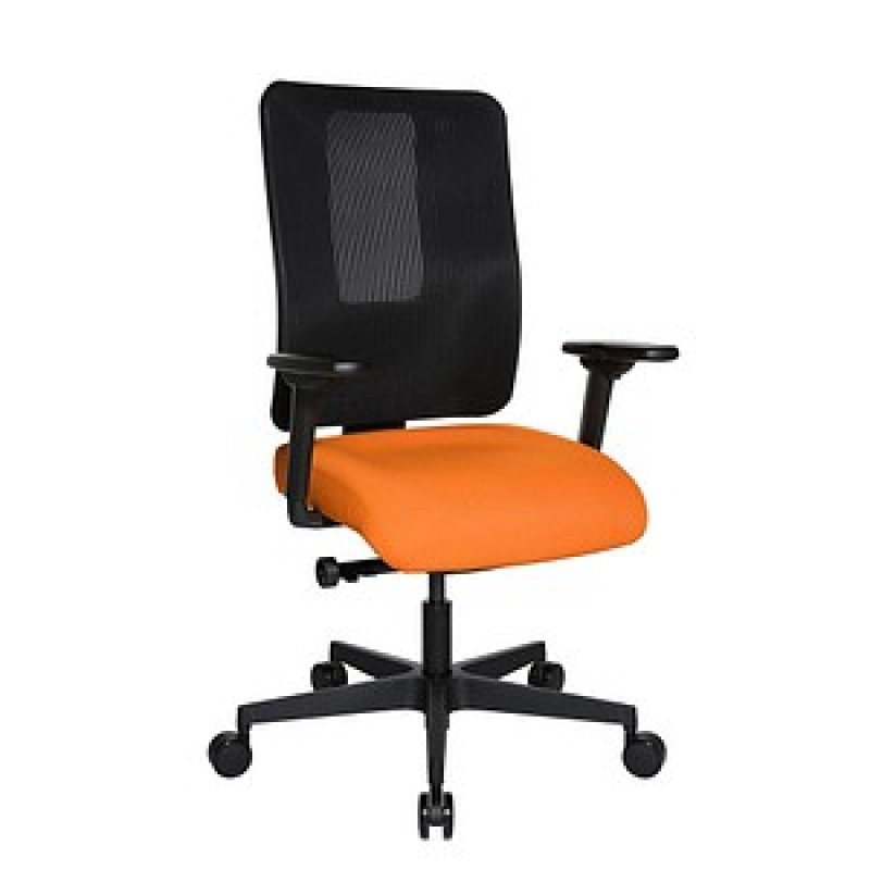 Topstar Bürostuhl Sitness Open X (N) Deluxe, OX300TW2 T340 Stoff orange, Gestell schwarz – Bild 1 von 8