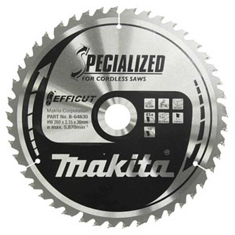 makita B-64630 EFFICUT Kreissägeblatt 260,0 mm, 45 Zähne, 1 St. – Bild 1 von 5