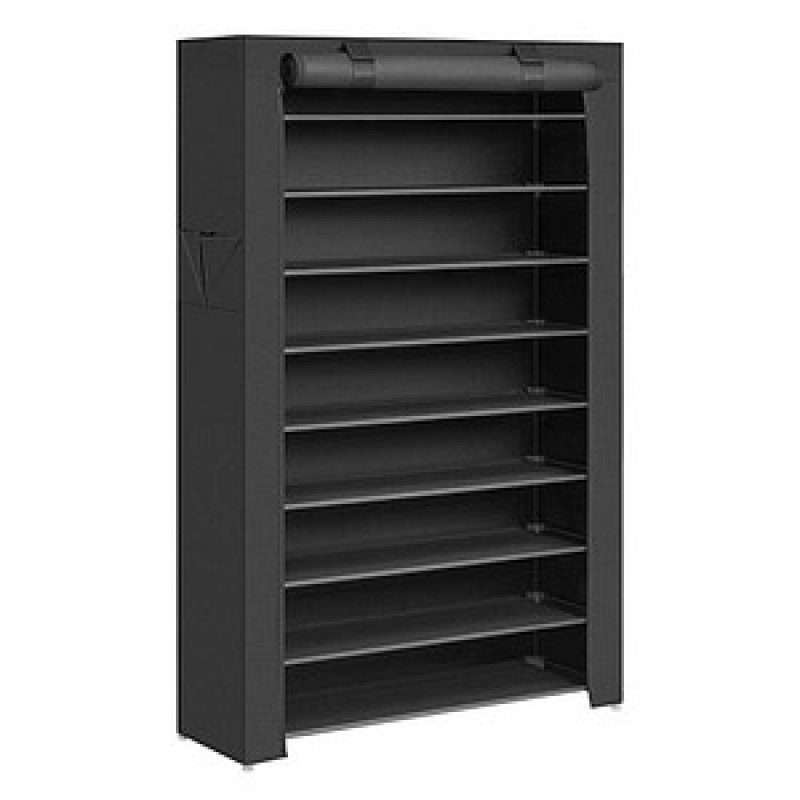 SONGMICS Schuhregal schwarz 88,0 x 28,0 x 160,0 cm, 1 St. – Bild 1 von 8