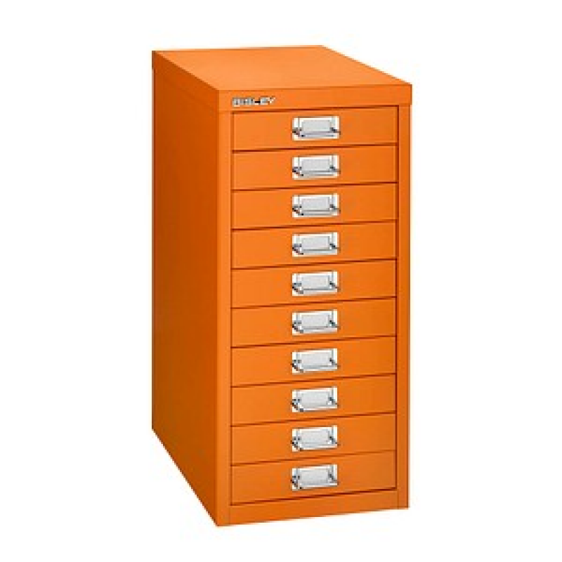 BISLEY MultiDrawer™ L2910 Schubladenschrank orange 10 Schubladen 27,8 x 38,0 x 59,0 cm, 1 St. – Bild 1 von 3