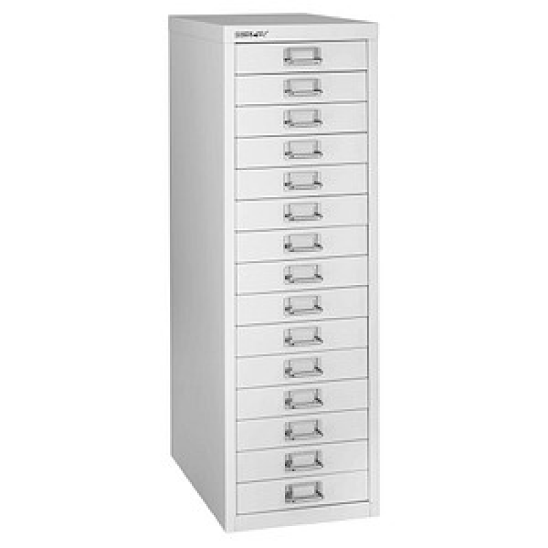 BISLEY MultiDrawer™ L3915 Schubladenschrank verkehrsweiß 15 Schubladen 27,8 x 38,0 x 85,7 cm, 1 St. – Bild 1 von 3