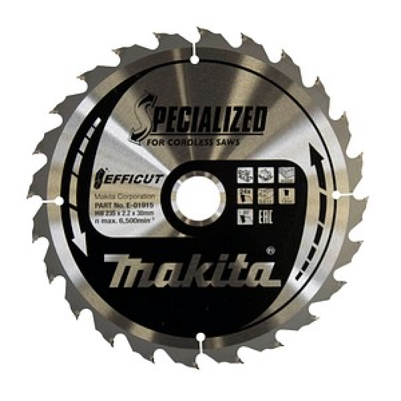 makita E-01915 EFFICUT Kreissägeblatt 235,0 mm, 24 Zähne, 1 St. – Bild 1 von 6