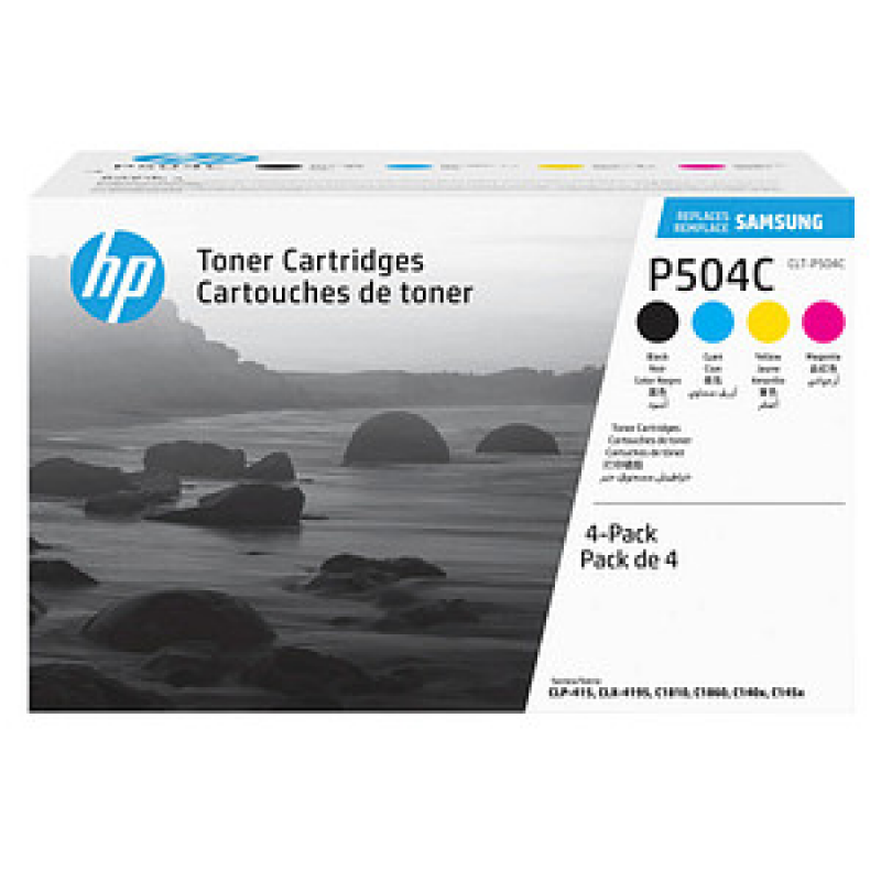HP CLT-P504C (SU400A) schwarz, cyan, magenta, gelb Toner, 4er-Set – Bild 1 von 7
