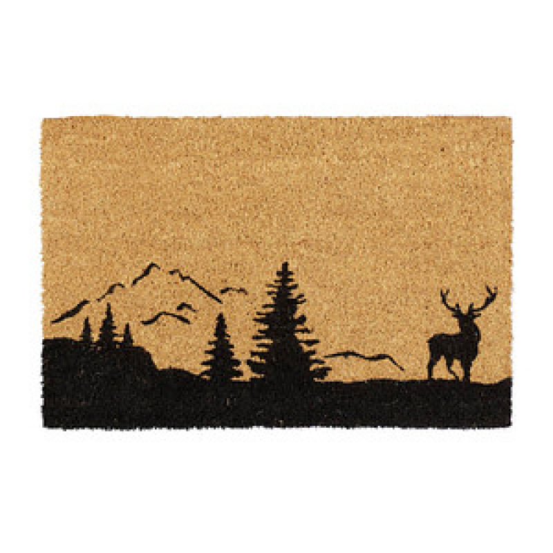 relaxdays Kokosmatte braun/schwarz 40,0 x 60,0 cm – Bild 1 von 8