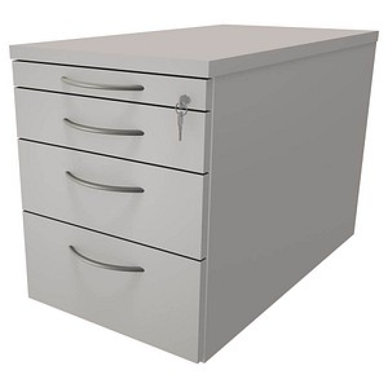 fm Oldenburg Rollcontainer lichtgrau 4 Auszüge 43,4 x 80,0 x 54,0 cm – Bild 1 von 2