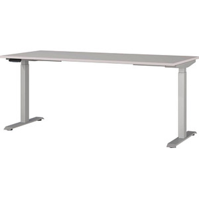 GERMANIA JET höhenverstellbarer Schreibtisch kaschmir rechteckig, T-Fuß-Gestell silber 180,0 x 80,0 cm – Bild 1 von 5