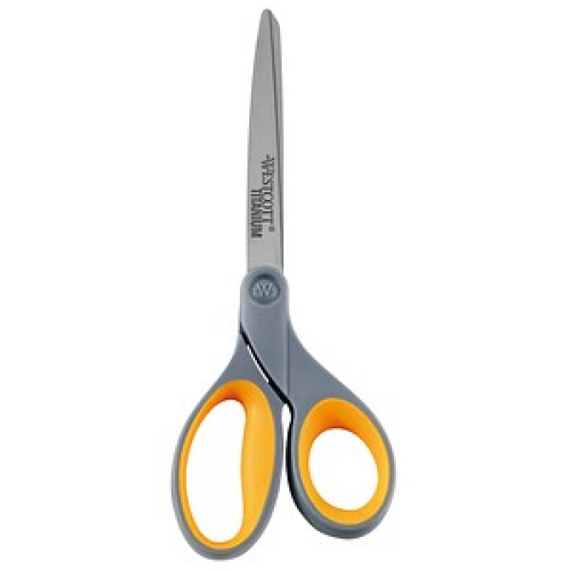 WESTCOTT Papierschere TITANIUM Nitride grau-gelb 23,0 cm – Bild 1 von 2