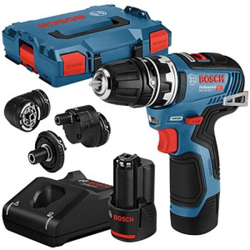 BOSCH Professional GSR 12V-35 FC Akku-Bohrschrauber-Set 12,0 V, mit 2 Akkus – Bild 1 von 9