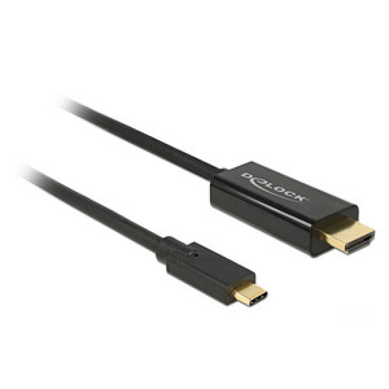DeLOCK USB C/HDMI Kabel 4K 30Hz 3,0 m schwarz, 1 St. – Bild 1 von 2
