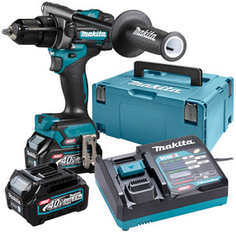 AKTION: makita HP001GD201 Akku-Schlagbohrschrauber-Set 40,0 V max., mit 2 Akkus mit Prämie nach Registrierung – Bild 1 von 11