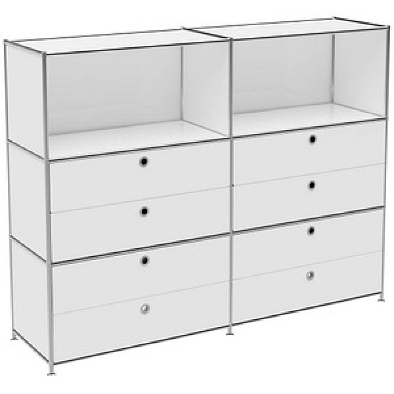 viasit Sideboard System4, 43640 weiß 152,9 x 40,4 x 118,2 cm, 1 St. – Bild 1 von 3