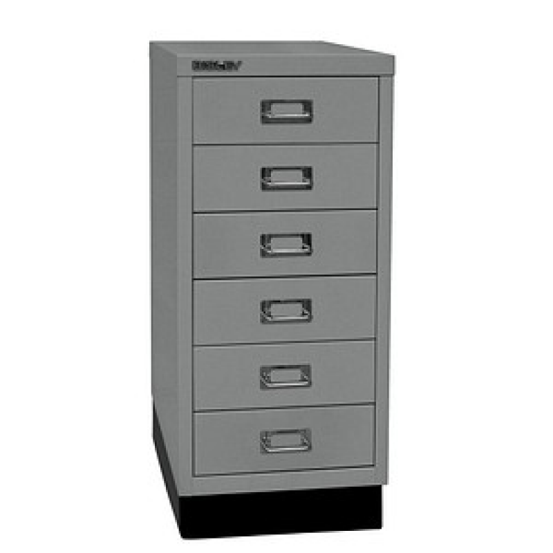 BISLEY MultiDrawer™ L296S Schubladenschrank silber 6 Schubladen 27,8 x 38,0 x 67,0 cm, 1 St. – Bild 1 von 3