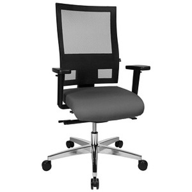 Topstar Bürostuhl Sitness 60, PS69BH W52 Stoff anthrazit, Gestell alu – Bild 1 von 5