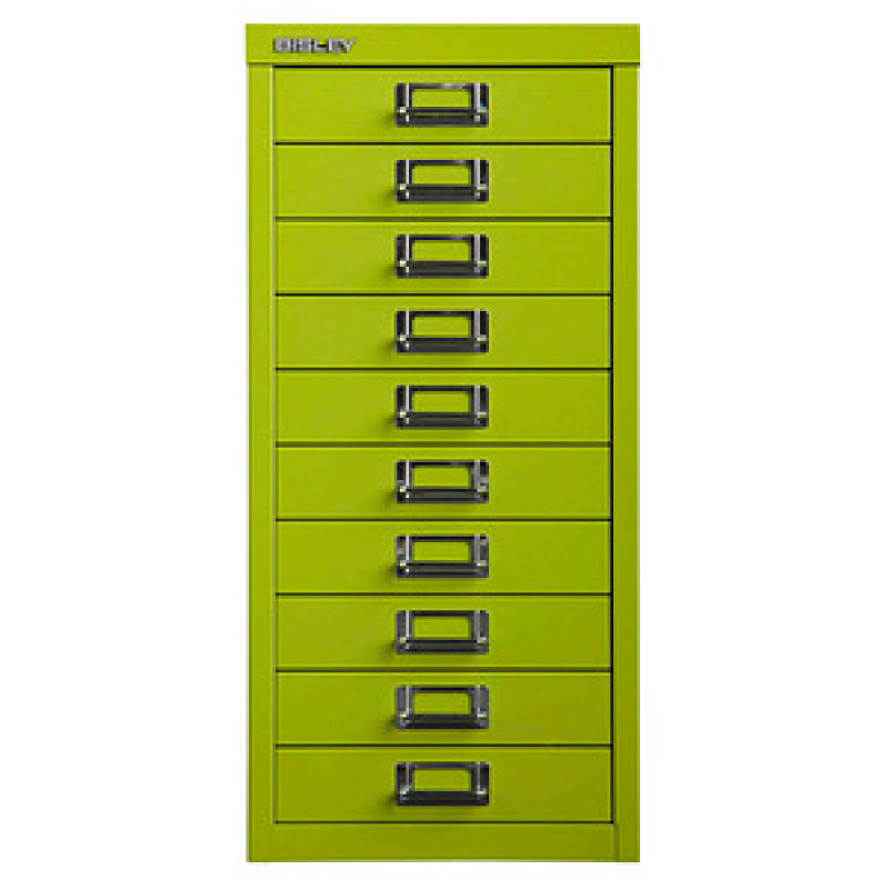 BISLEY MultiDrawer™ L2910 Schubladenschrank grün 10 Schubladen 27,8 x 38,0 x 59,0 cm, 1 St. – Bild 1 von 5