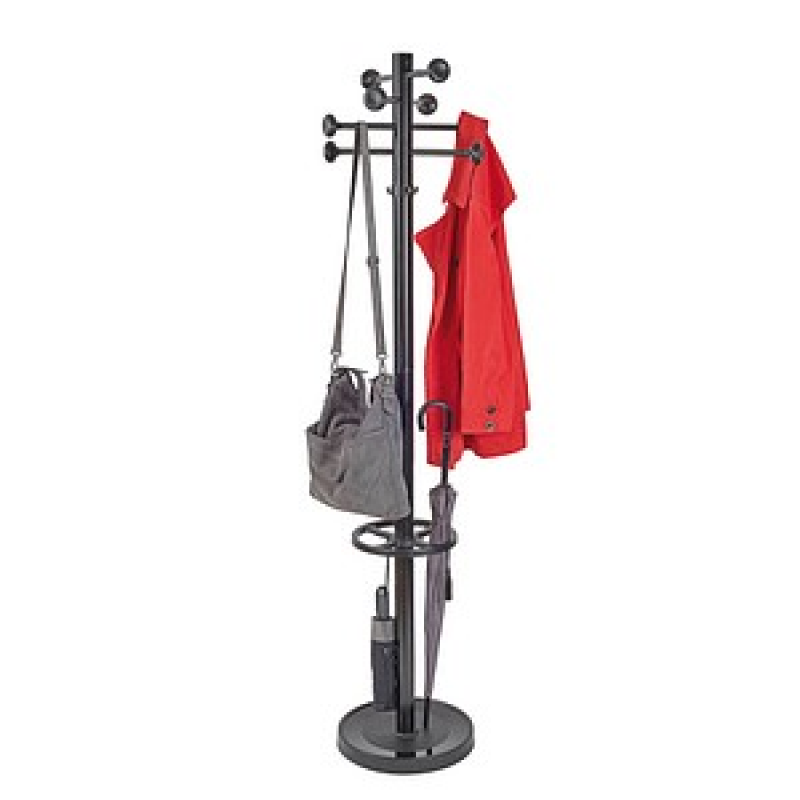 MAUL Kleiderständer MAULgrando 9406090 schwarz Metall 16 Haken 38,0 x 175,0 cm, 1 St. – Bild 1 von 9