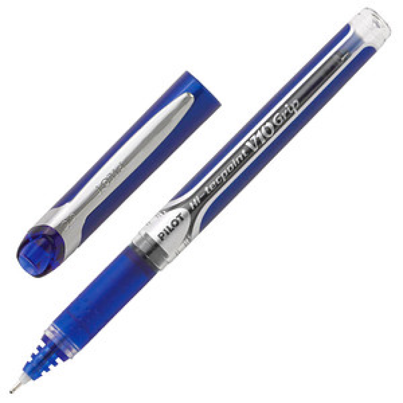 PILOT Hi-Tecpoint Grip V10 Tintenroller blau/transparent 0,7 mm, Schreibfarbe: blau, 1 St. – Bild 1 von 2