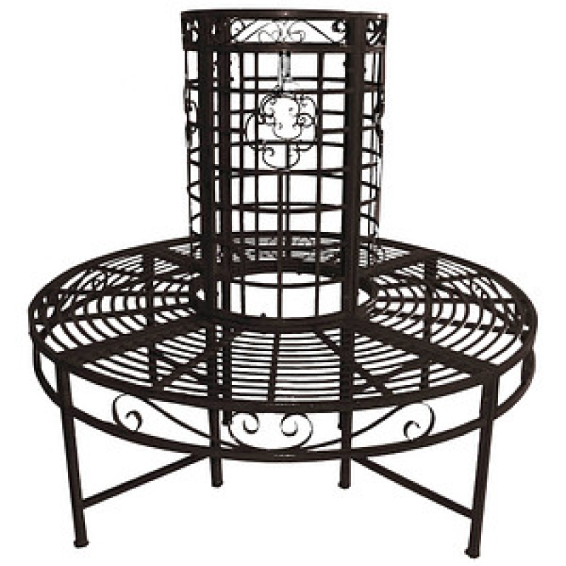 Garden Pleasure Baumbank LARISSA 950253 schwarz Metall 121,0 cm