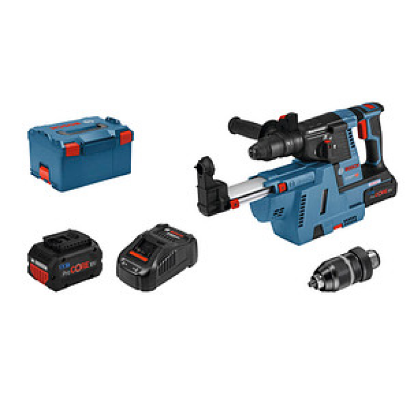 AKTION: BOSCH Professional GBH 18V-26 F Akku-Bohrhammer-Set 18,0 V, mit 2 Akkus mit Prämie nach Registrierung – Bild 1 von 6