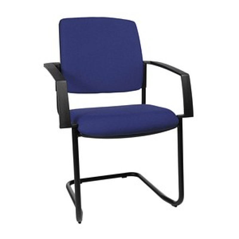 Topstar Besucherstühle BtoB 20 BB300A G26 blau Stoff, 2 St. – Bild 1 von 4