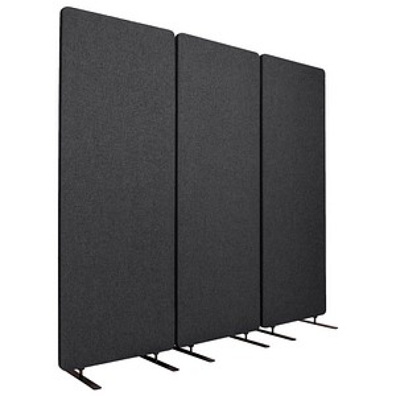 LUXOR Akustik-Trennwand, dunkelgrau 183,0 x 168,0 cm, 1 St. – Bild 1 von 5