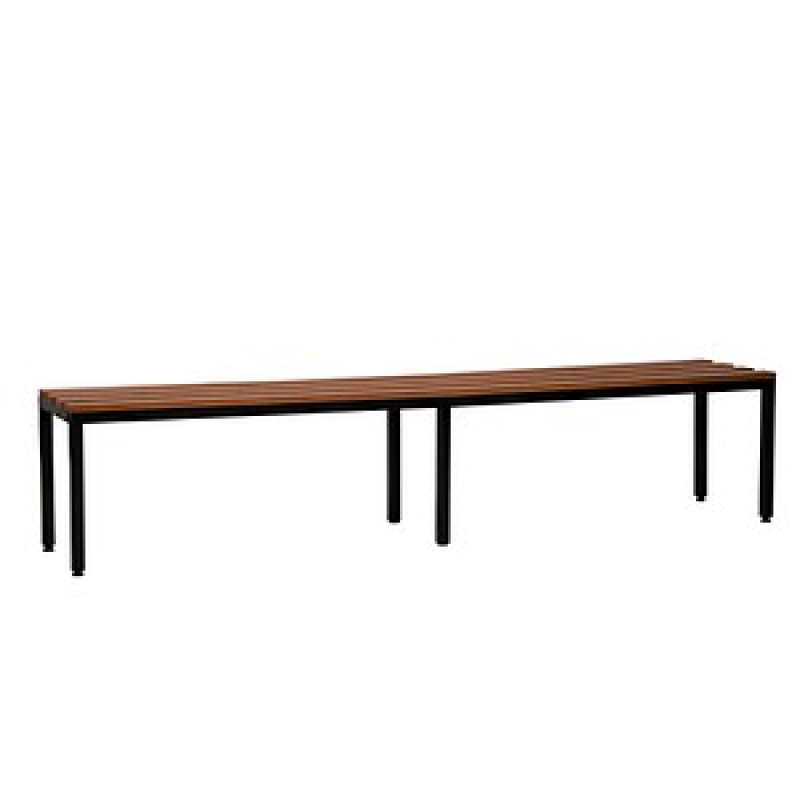 Gürkan Garderobenbank 107225 schwarz, buche Holz 150,0 cm – Bild 1 von 3