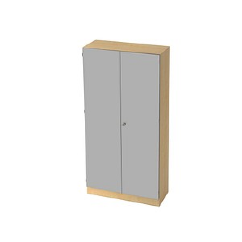 HAMMERBACHER Aktenschrank 6910, V6910/3/S/SG ahorn, silber 4 Fachböden 100,0 x 42,0 x 200,4 cm – Bild 1 von 4