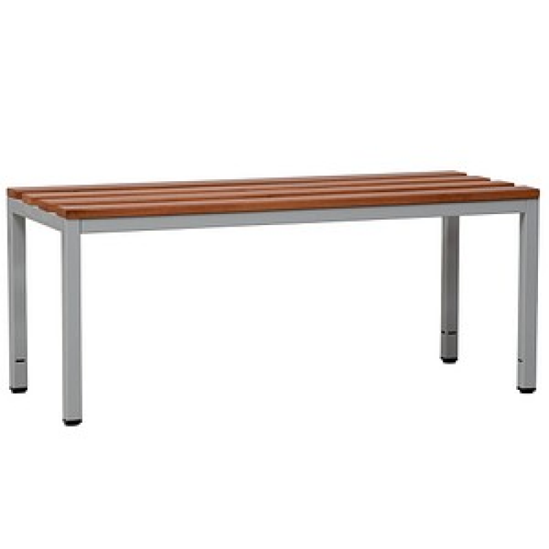 Gürkan Garderobenbank 107208 grau, buche Holz 120,0 cm – Bild 1 von 3