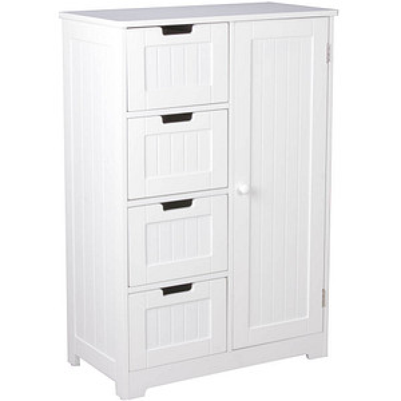 WOHNLING Badschrank WL5.184 weiß 56,0 x 30,0 x 83,0 cm – Bild 1 von 8