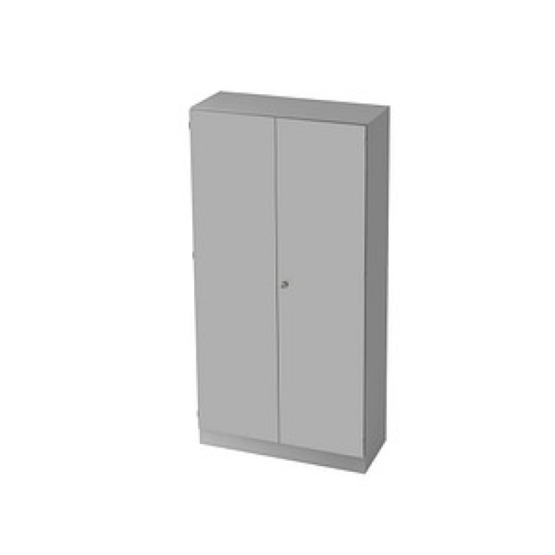 HAMMERBACHER Aktenschrank 6910, V6910/5/S/SG lichtgrau, silber 4 Fachböden 100,0 x 42,0 x 200,4 cm – Bild 1 von 4