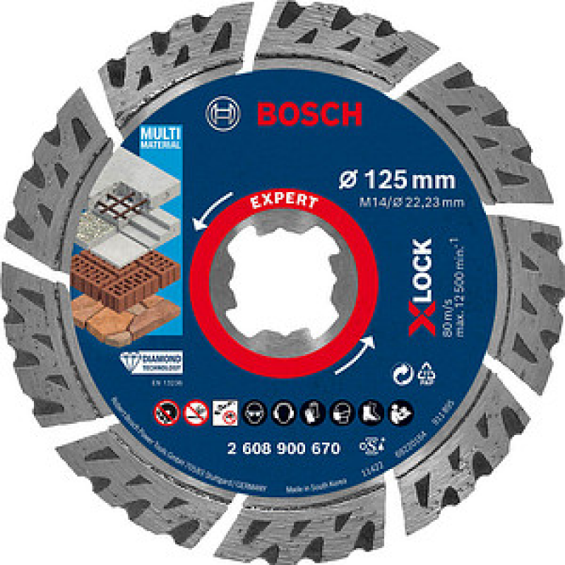 AKTION: BOSCH Diamant-Trennscheibe EXPERT MultiMaterial X-LOCK, 1 St. mit Prämie nach Registrierung – Bild 1 von 6