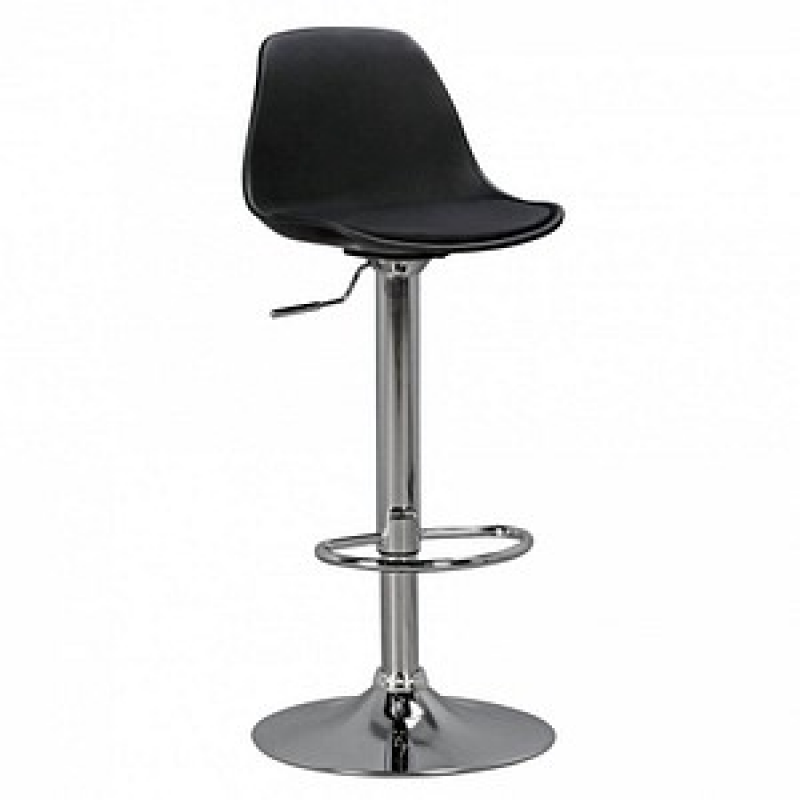 AMSTYLE Barhocker SPM2.001 schwarz Kunstleder, 1 St. – Bild 1 von 9
