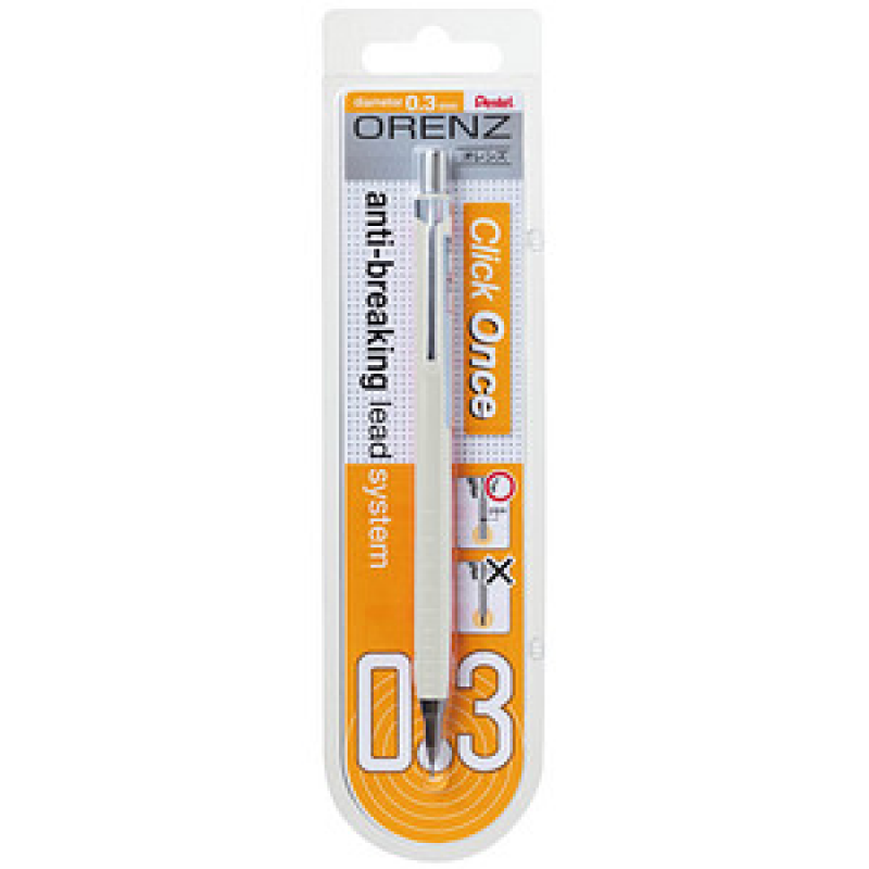 Pentel Orenz Druckbleistift weiß B 0,3 mm, 1 St.
