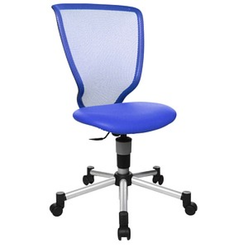 Topstar Kinderdrehstuhl Titan Junior, 71487 S18 Stoff blau, Gestell silber – Bild 1 von 5