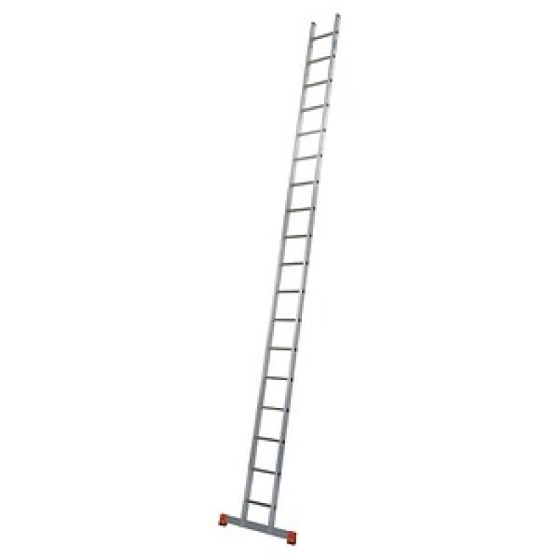 KRAUSE Anlegeleiter MONTO Sibilo silber 18 Sprossen, H: 525,0 cm