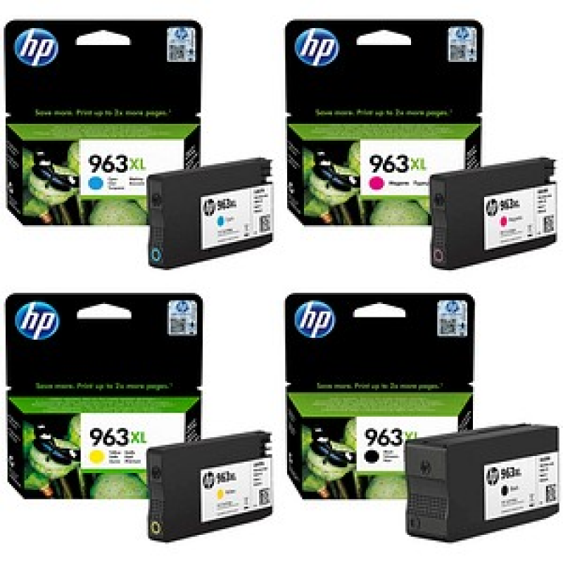 HP 963XL(3YP35AE) schwarz, cyan, magenta, gelb Druckerpatronen, 4er-Set – Bild 1 von 9