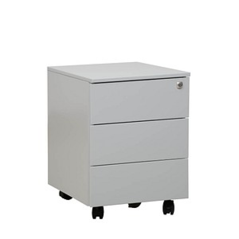 Gürkan Rollcontainer lichtgrau 3 Auszüge 39,0 x 59,0 x 55,0 cm – Bild 1 von 5
