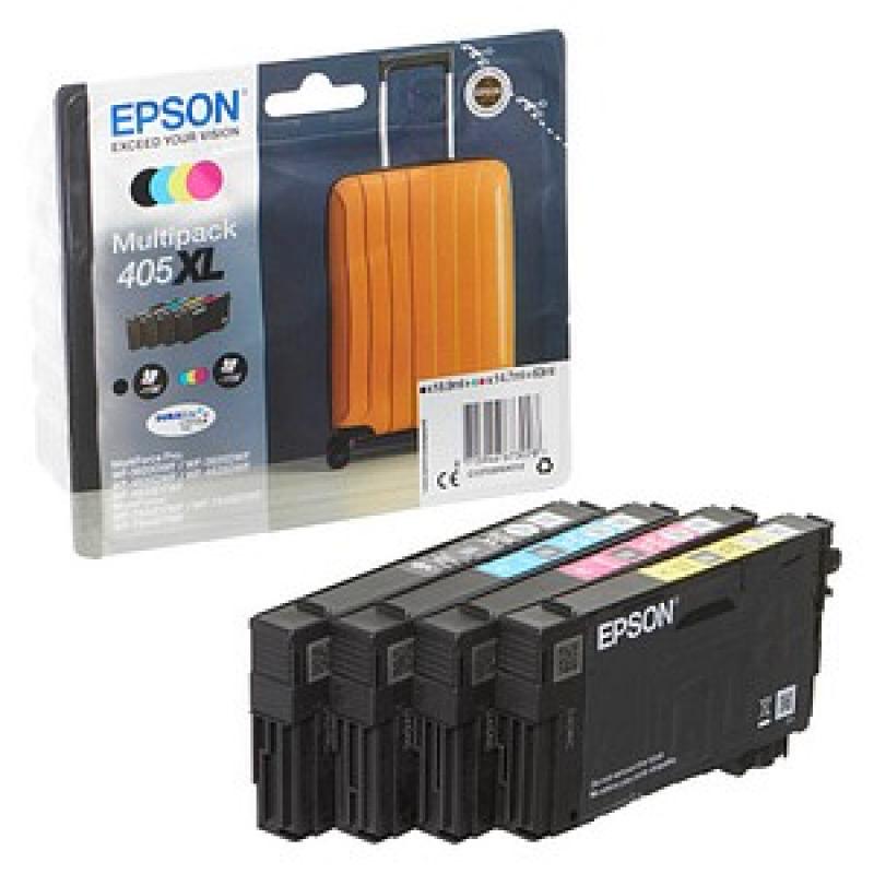 EPSON 405XL / T05H6 (Koffer) schwarz, cyan, magenta, gelb Druckerpatronen, 4er-Set – Bild 1 von 5