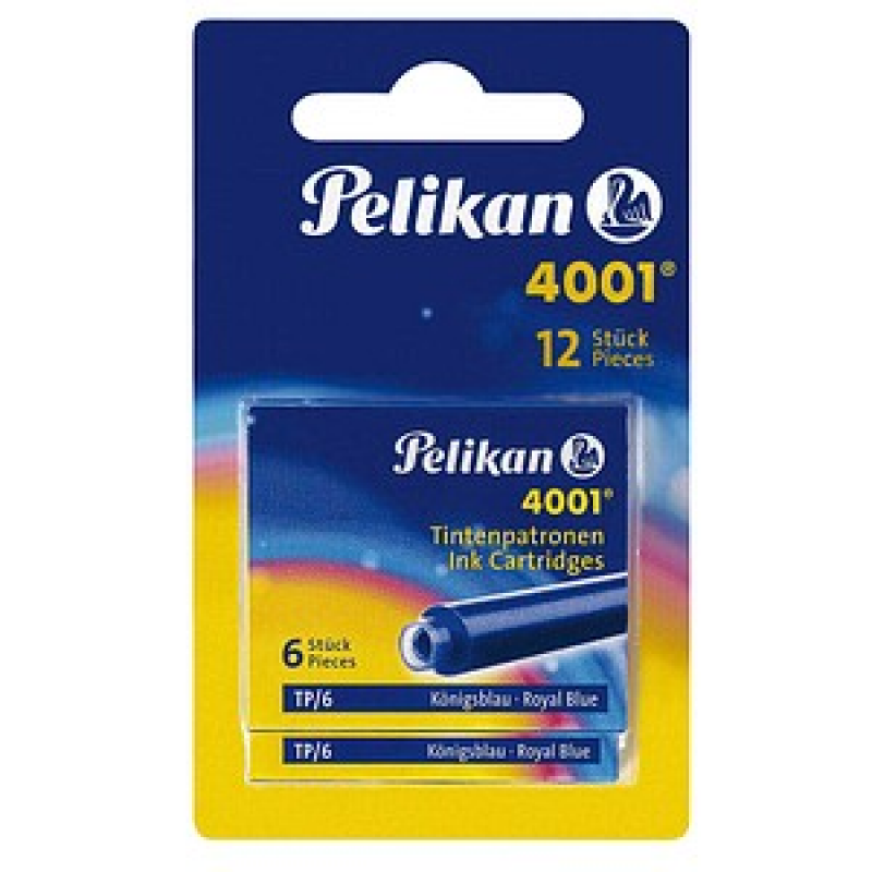 Pelikan Tintenpatronen für Füller 4001 TP/6-2B königsblau, 12 St. – Bild 1 von 2