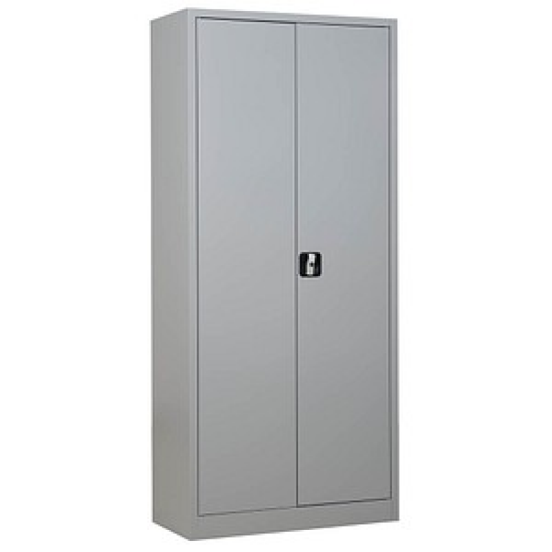 Gürkan Stahlschrank 100049 lichtgrau 4 Fachböden 80,0 x 38,0 x 180,0 cm, aufgebaut, 1 St. – Bild 1 von 5