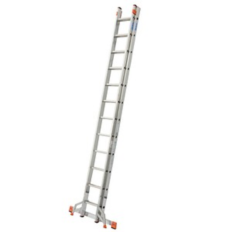 KRAUSE Schiebeleiter MONTO Fabilo silber 24 Sprossen, H: 355,0 cm – Bild 1 von 5