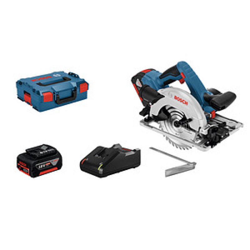 AKTION: BOSCH Professional GKS 18V-57 G Akku-Handkreissäge-Set 18,0 V, mit 2 Akkus mit Prämie nach Registrierung – Bild 1 von 6