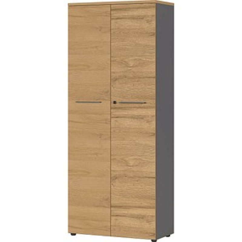 GERMANIA Aktenschrank Agenda Home, 4237-564 grafit, grandson-eiche 4 Fachböden 80,0 x 40,0 x 197,0 cm – Bild 1 von 10