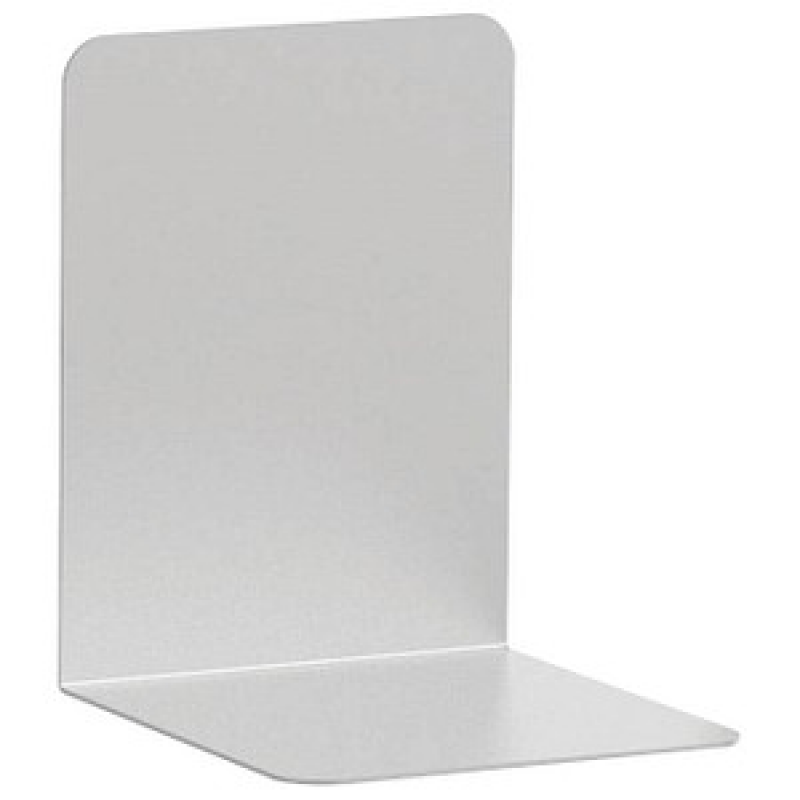 MAUL Buchstützen silber 10,0 x 10,0 x 13,0 cm, 2 St. – Bild 1 von 2