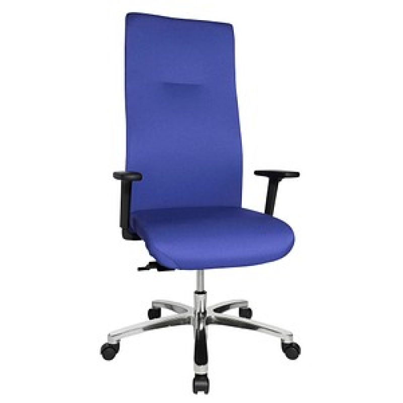 Topstar XXL Bürostuhl Big Star 30, BT390T W56 Stoff blau, Gestell alu – Bild 1 von 4