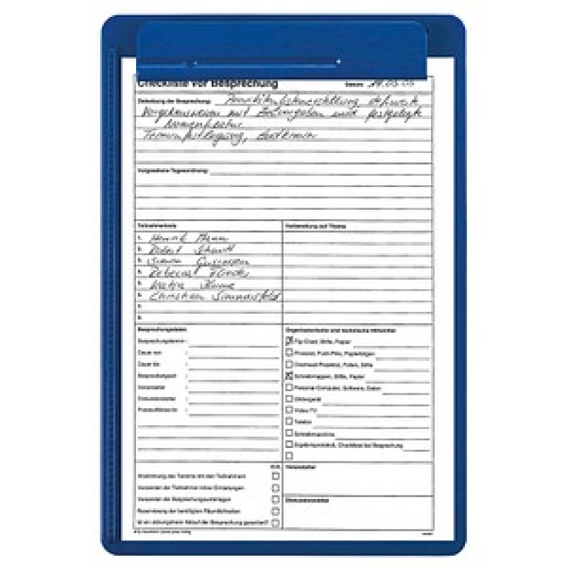 MAUL Klemmbrett MAULgo uni 2325137 DIN A4 blau Kunststoff, 1 St. – Bild 1 von 2