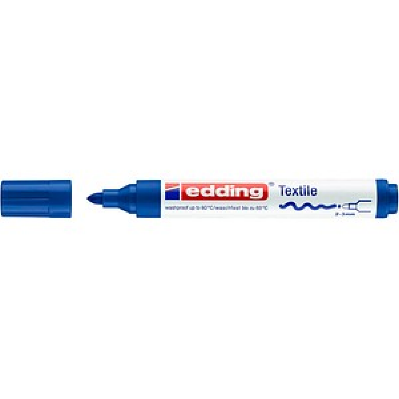 edding 4500 Textilmarker blau 2,0 - 3,0 mm, 1 St. – Bild 1 von 2