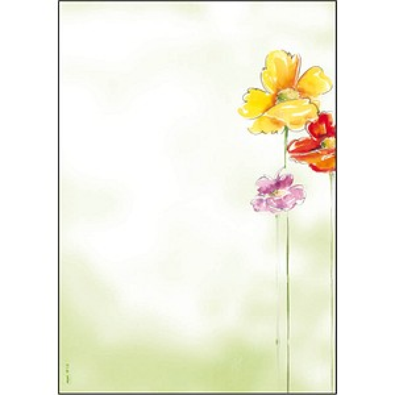 SIGEL Motivpapier Spring Flowers Motiv DIN A4 90 g/qm 50 Blatt – Bild 1 von 5