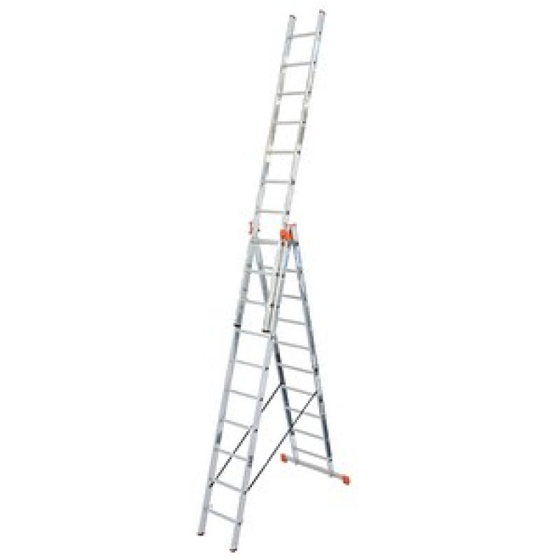 KRAUSE Vielzweckleiter MONTO Tribilo silber 3x 10 Sprossen, H: 297,0 cm – Bild 1 von 2
